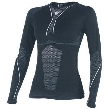 Dainese-D-CORE DRY TEE LS LADY, Negro/Blanco, Talla L
