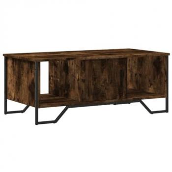 Mesa de centro madera de ingeniería roble ahumado 100x51x40 cm