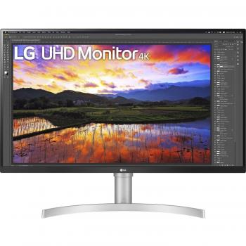 Monitor LG 32UN650P-W 31.5 4K Ultra HD LED, resolución 3840 x 2160 píxeles, tecnología AH-IPS, tiempo de respuesta de 5 ms, puertos HDMI y Display