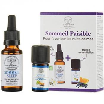 Elixir de Bach Set Sueño Tranquilo 10 y 20ml - Elixir de sueño + Sinergia de aceites esenciales 2 unidades - Elixirs & Co - Peaceful Sleep Duos - Elixir 20ml