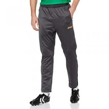 uhlsport Stream 22 Classic Pants Pantalones De Poliéster Cinturilla Ajustable con Cordón, Unisex Adulto, Black/Fluo Orange, L