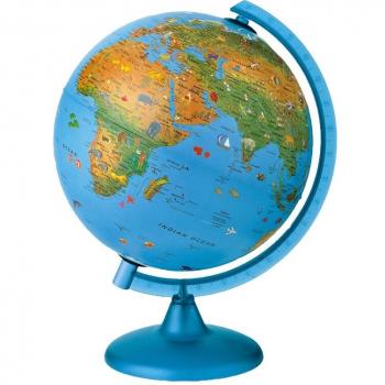 Globo Terráqueo Nova Rico Arca 25 cm Iluminado Físico y Político