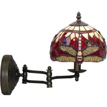 Aplique de Pared Viro Belle Rouge Granate Hierro 60 W 25 x 32 x 28 cm