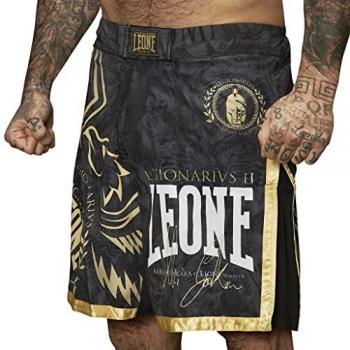 Pantalón corto de MMA Leone 1947 Legionarivs II negro dorado - XXL, unisex adulto