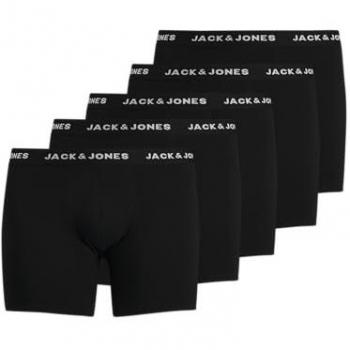 Jack & Jones Men's Huey Plus Size Boxer Shorts 5-Pack - Black - 4XL