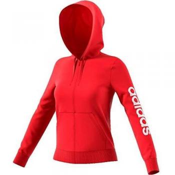 adidas W E Lin FZ HD Sudadera, Mujer, rojglo, S