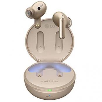 Auriculares True Wireless LG TONE Free FP8E, Bluetooth 5.2, Cancelación Activa del Ruido, Tecnología Meridian Sound, Conversor Inalámbrico, Autolimpieza Luz Ultravioleta Uvnano,