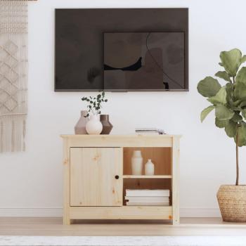 Soporte para TV de madera maciza de pino 70x36,5x52 cm
