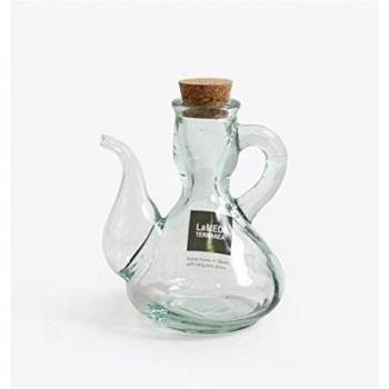 Alcuza Cristal con Tapón Corcho, MEDITERRANEO, 125cc.
