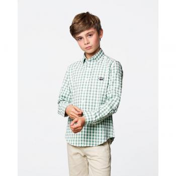 Camisa de niño Spagnolo popelín cuadros vichy
