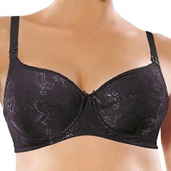 Mitex - Sujetador premamá y de lactancia - Básico - para mujer negro 90BB