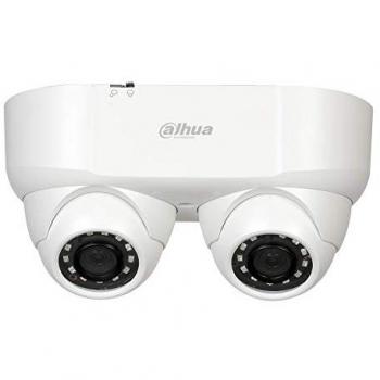 Domo HDCVI Dahua de Doble Lente 2MP con Starlight, IR 30m, IP67 y Audio Broadcast