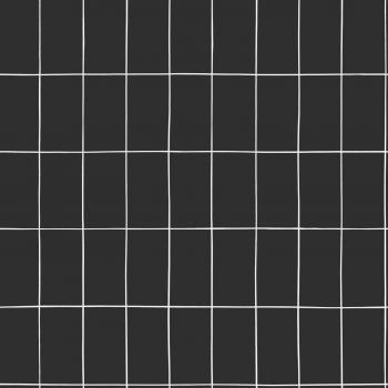 Papel Pintado Azulejos Pequeños Negro y Blanco - 0,53 x 10,05 m - Estilo Moderno