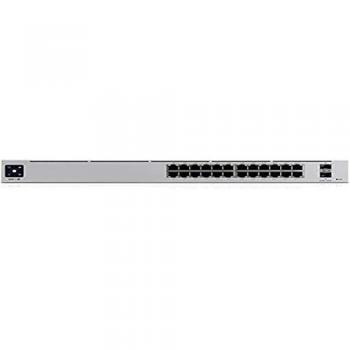 Ubiquiti UniFi Pro 24-Port Power over Ethernet Managed Gigabit Switch (L2/L3) - Silver