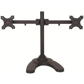 Soporte de mesa para monitor con pie en negro para dos monitores extensible inclinable 90° girable 360° para Asus 24 VE248HR