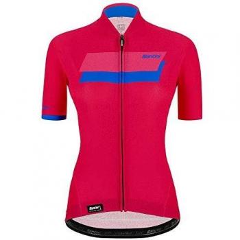 Santini Womens Karma Sassi Jersey Camiseta de Trineo, Mujer, Rosa, Small