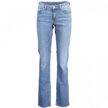 Gant Blue Cotton Boot-cut Jeans for Women, Size W26 L34, Faded Blue