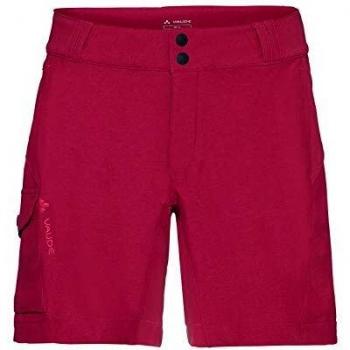 VAUDE Tremalzini Shorts Pantalón, Mujer, Rojo carmesí, 44