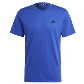 Adidas Train Essentials Feelready Short Sleeve T-shirt Semi Lucid Blue / Black M male