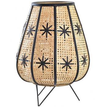 Lámpara de mesa DKD Home Decor Negro Metal Marrón 220 V 50 W 37 x 37 x 47 cm