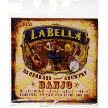 Labella 730 M acero inoxidable Banjo Cuerdas, tamaño mediano