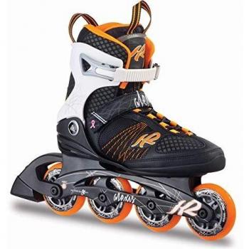 Patines en línea para mujer K2, modelo Alexis 80, mujer, Inline Skate Alexis 80, Orange/Weiß/Schwarz [Exclusiva Amazon]