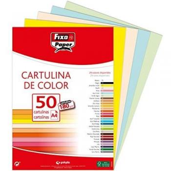 Fixo Cartulinas 180 g, Other, Vainilla, A4