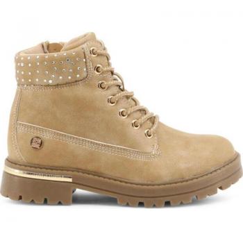 Botines de Niña Shone Otoño/Invierno Marrón con Tachuelas y Cremallera, Memory Foam