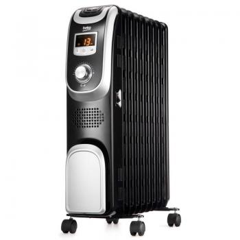 Radiador de aceite eléctrico Beko RHO8122T - 2000 W - Negro