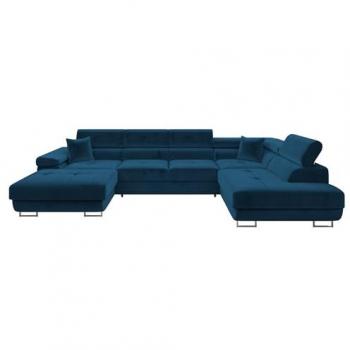 Sofá Rinconero Comfivo S103 con Función de Descanso y Caja de Ropa de Cama, 346x203x70cm