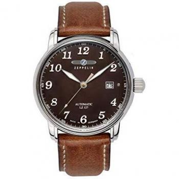 Zeppelin Men's Analogue Automatic Watch with Leather Strap 8656-3