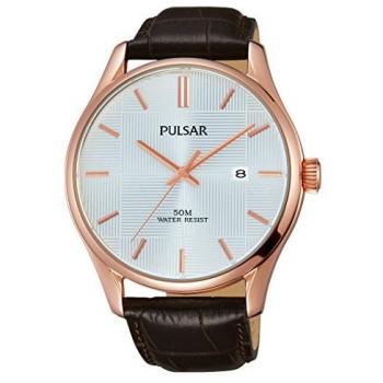 Reloj Analógico de Cuarzo para Hombre Pulsar con Correa de Cuero
