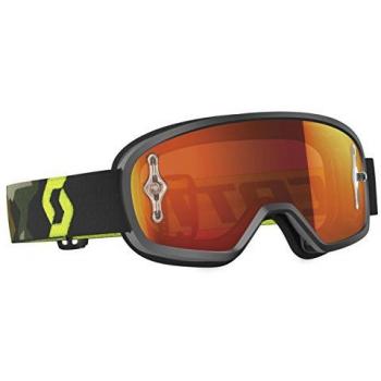 Scott Buzz MX Goggle Cross/MTB Gafas Gris/Amarillo/Naranja Cromo Works