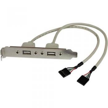 StarTech.com USBPLATE - Adaptador de Placa USB a Hembra de 2 Puertos