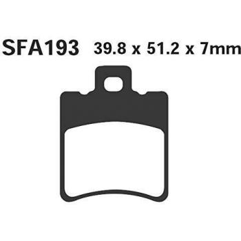 Pastilla de freno para scooter orgánica EBC SFA193 - Juego de pastillas de freno con alta resistencia al desgaste, bajo nivel de ruido, excelente rendimiento en condiciones húmedas y secas, fácil instalación y compatible con diversos modelos
