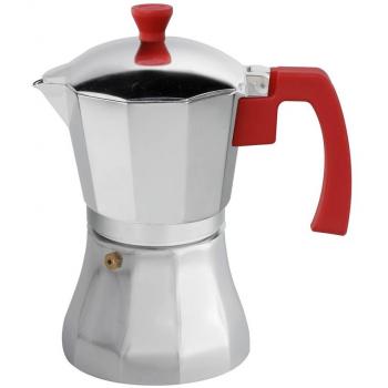 Cafetera de Aluminio para Inducción Supreme 3 Tazas Gris