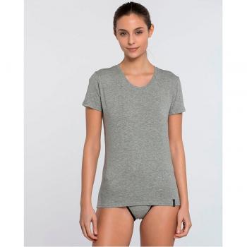 Camiseta manga corta de algodón para mujer