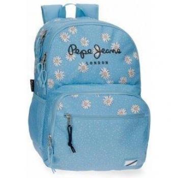 Mochila Pepe Jeans Katherine con doble compartimento y capacidad adaptable de 45cm