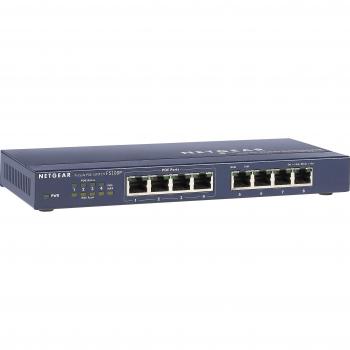 Netgear FS108PEU - Switch 8 puertos Fast Ethernet autosensing 10/100