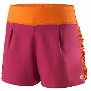 Shorts Wilson Core 2.5in para chicas en color rosa, talla XS