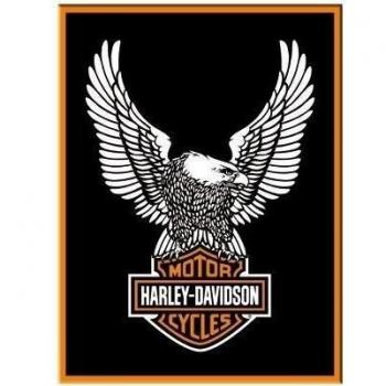 Nostalgic-Art 14228 Harley-Davidson Eagle Logo, Magnet, 8 x 6 cm