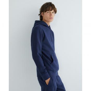 Hugo Boss Hoodie Sweatshirt Blue Male Size S