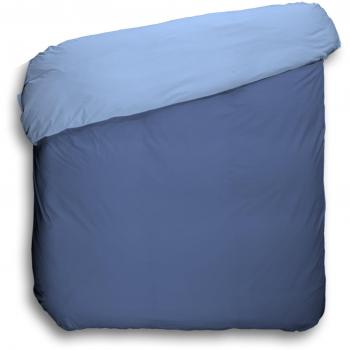 Play Basic Collection Funda nórdica Lisa Reversible, Azul Marino, 150 x 220 cm