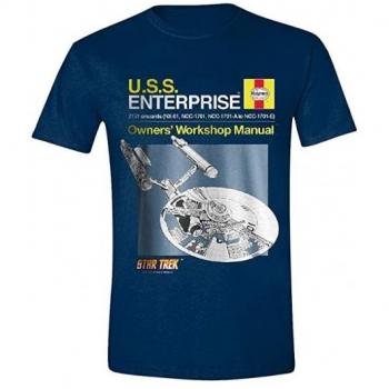 Camiseta Azul Star Trek Enterprise Talla M