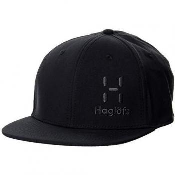 Haglöfs Logo Gorra de béisbol, 2CT - True Black, S-M Unisex Adulto