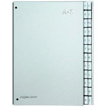 Carpeta de escritorio PAGNA Color A-Z, 24 compartimentos, plata