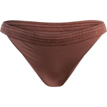 Braguita de bikini de cintura baja Roxy Silky Island marrón mujer - L