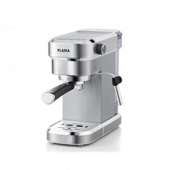 Flama 1256FL Espresso Coffee Machine - 20 Bar, 1350W, Stainless Steel, 1.2L Capacity