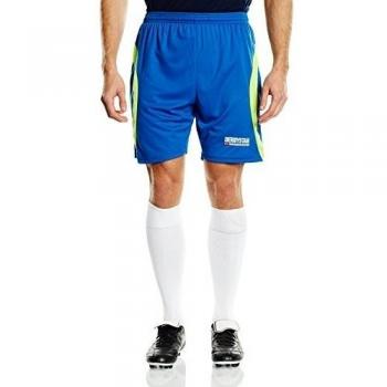 Derbystar Aponi - Pantalones Cortos de Portero para Hombre Azul Azul y Amarillo neón Talla:Small