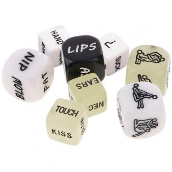 Gazechimp 8x Dice Dados Divertidos de Amor Juguete Juego para Parejas Amantes